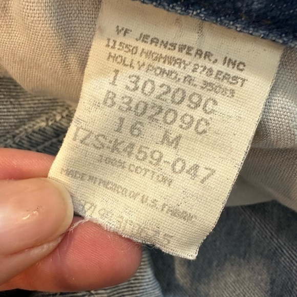 Riders Vintage Straight Leg Classic Blue Denim Jeans SZ 16 - Picture 4 of 4